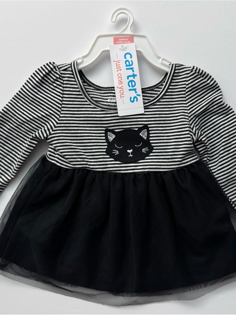 Baby Infant Girl Halloween Outfit Dress Spooky Holiday Cat